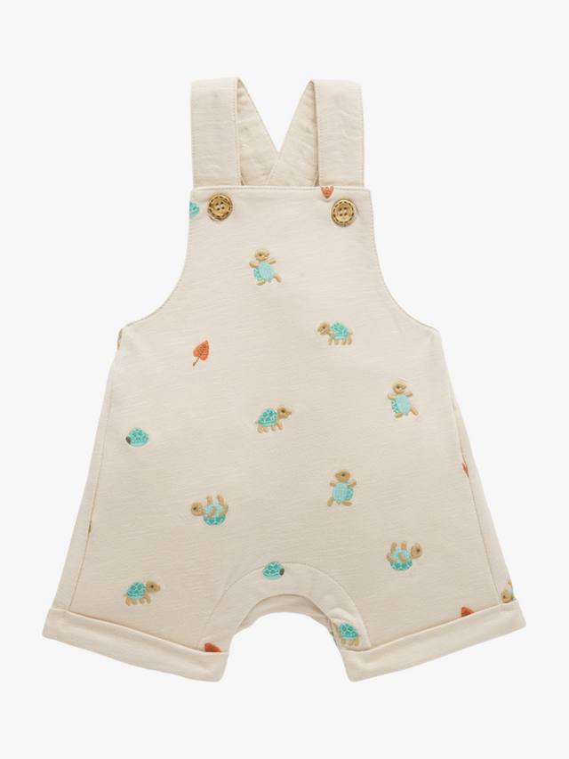 

Детские комбинезоны broderie из органического хлопка Purebaby, цвет Turtle Print
