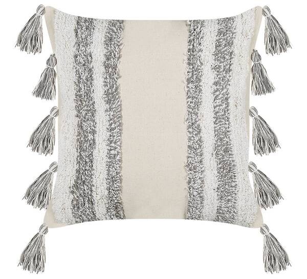 

Декоративная подушка Beliani HELICONIA, 45x10x45 см цвет beige/grau