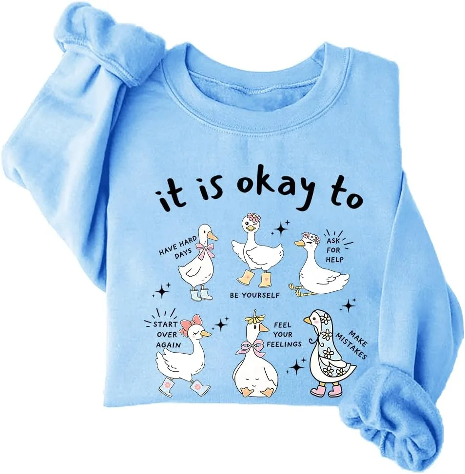 

Свитшут It Is Okay To, футболка Mental Health Positive woati