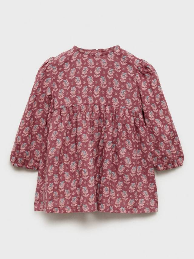 

Детское платье с вишневым цветочным принтом Mango, Dark Red