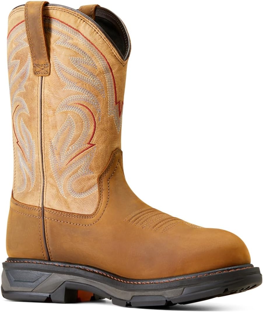 Детские/подростковые ботинки Ariat Workhog Xt с широкой квадратной ноской, коричневый — фото 3