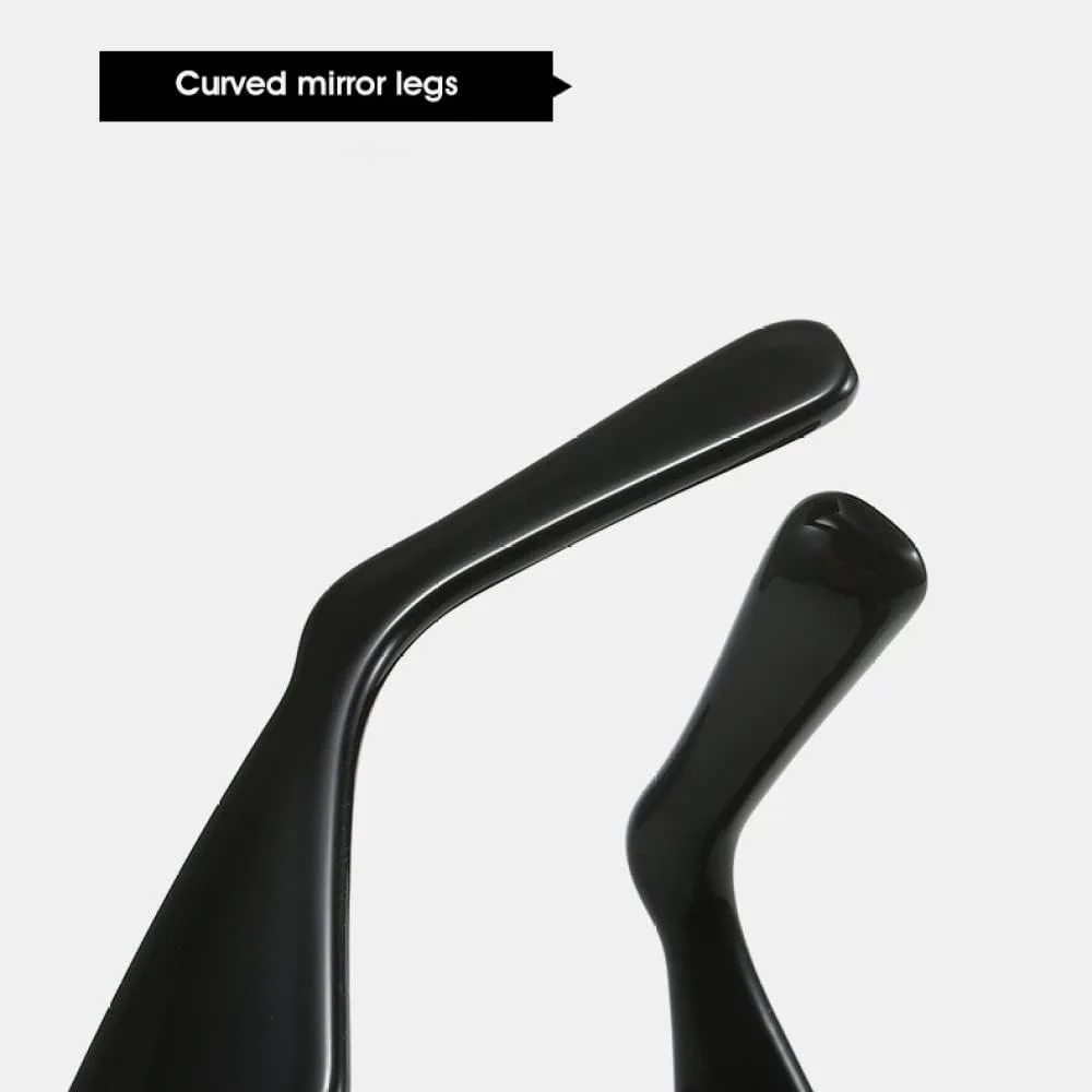 

Женские солнцезащитные очки в стиле панк «кошачий глаз», большие разноцветные солнцезащитные очки-маски, защита от ультрафиолета UV400 LANGSER, Leopard-brown