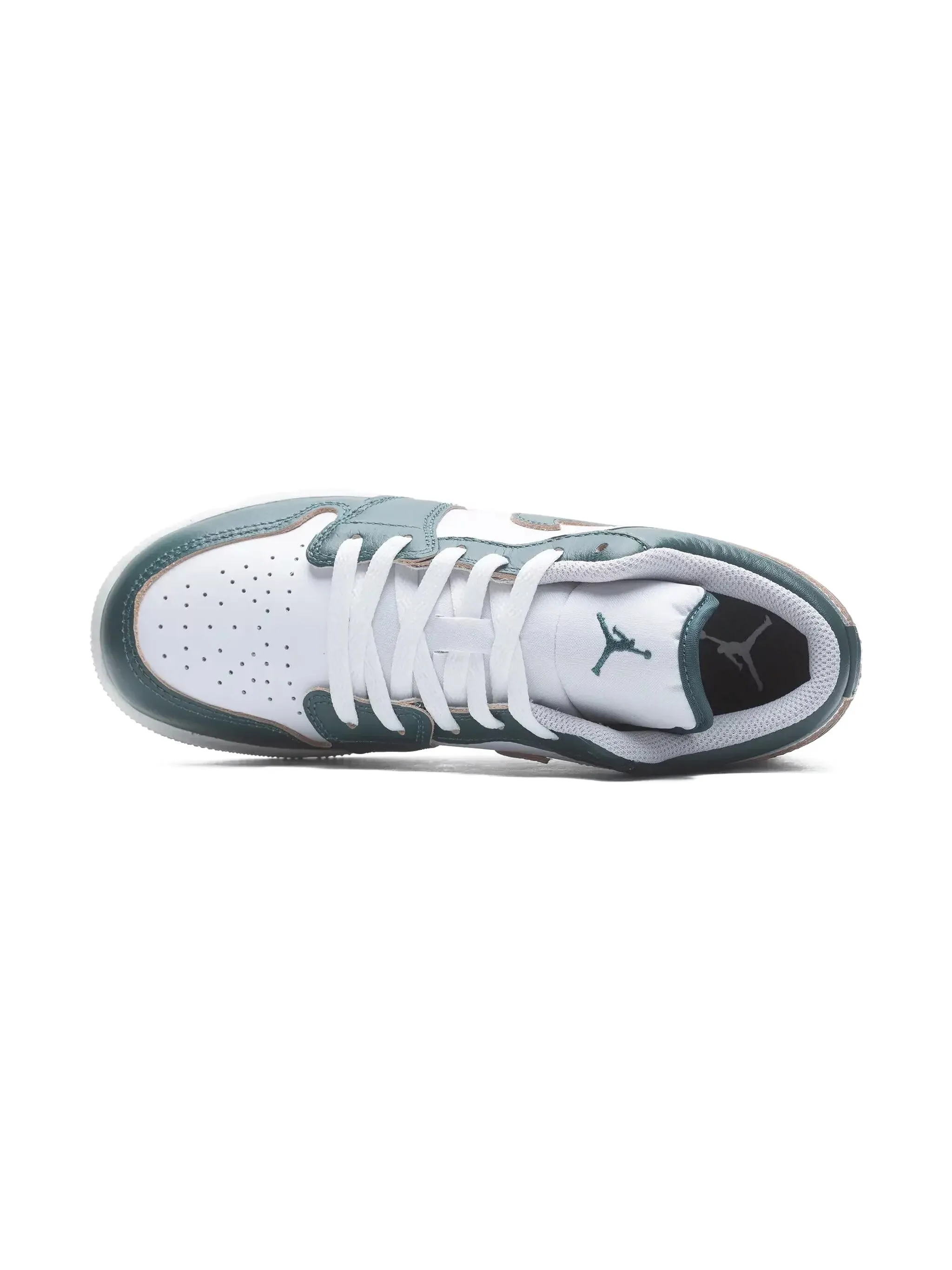 Кроссовки Jordan 1 Low SE Oxidized Green/White/Sail Jordan Kids, зеленый — фото 4