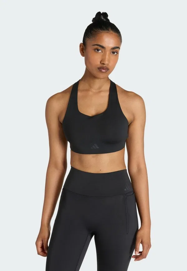Спортивный бюстгальтер opt pwr hs с высокой поддержкой Adidas Performance, Black