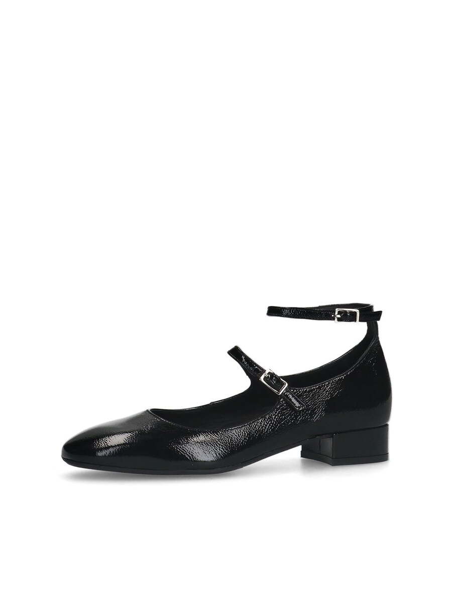 Балетки с ремешком MANFIELD, черный