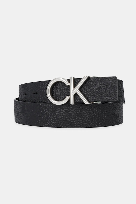 

Кожаный ремень двусторонний Calvin Klein, черный