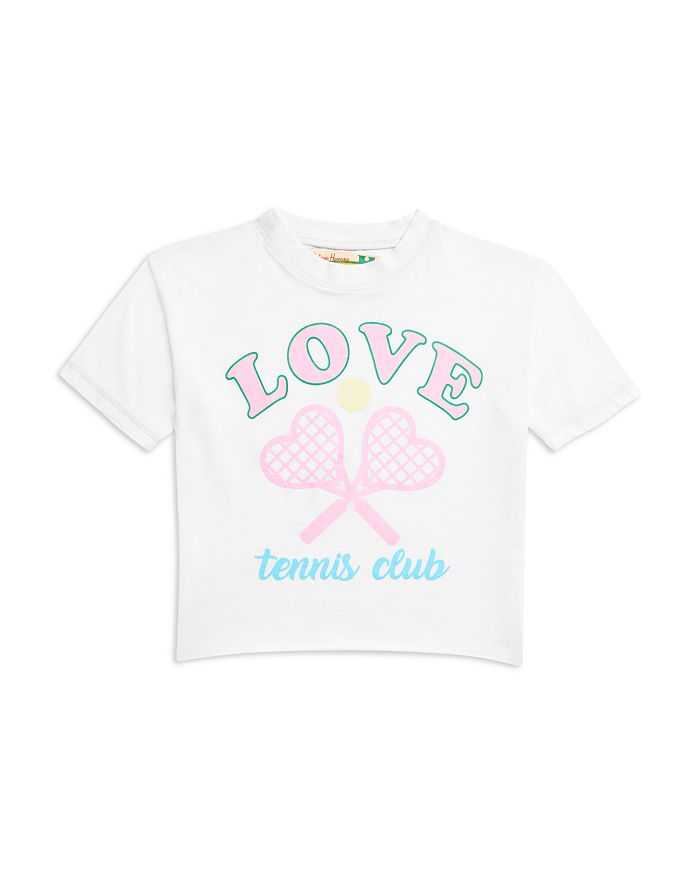 

Футболка с коротким рукавом "Love Tennis Club" для девочек - подростковый размер Vintage Havana, белый