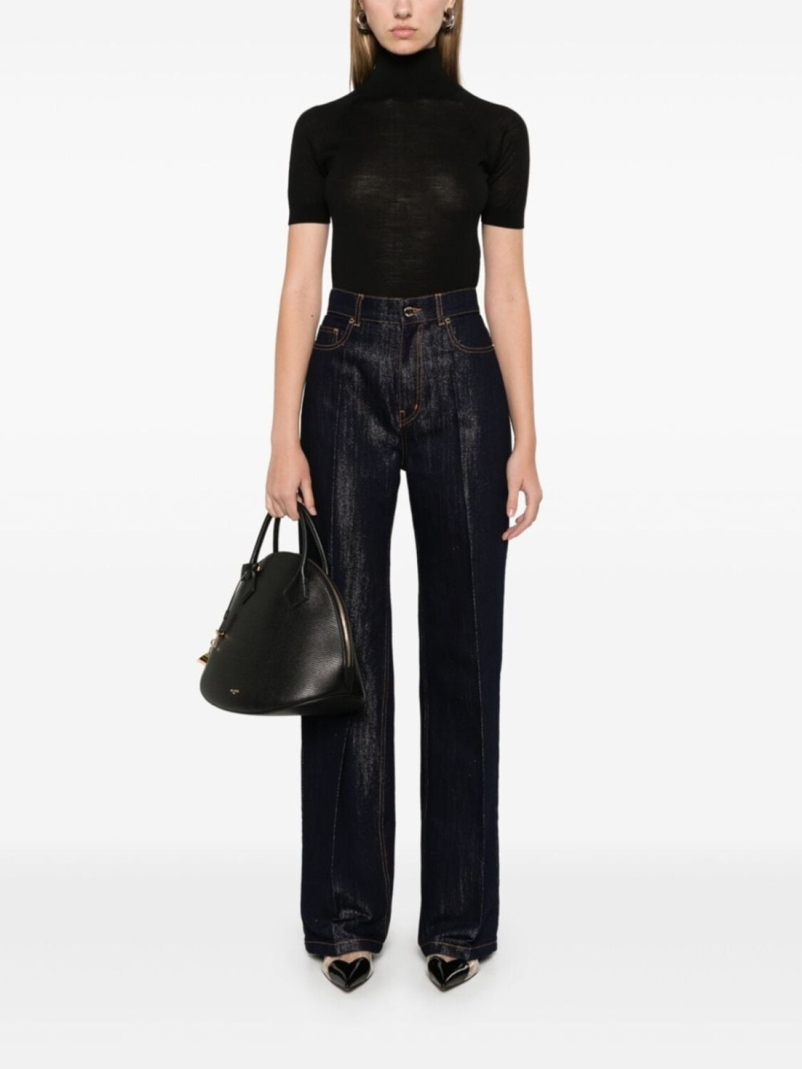 

Alaïa шерстяное боди, черный
