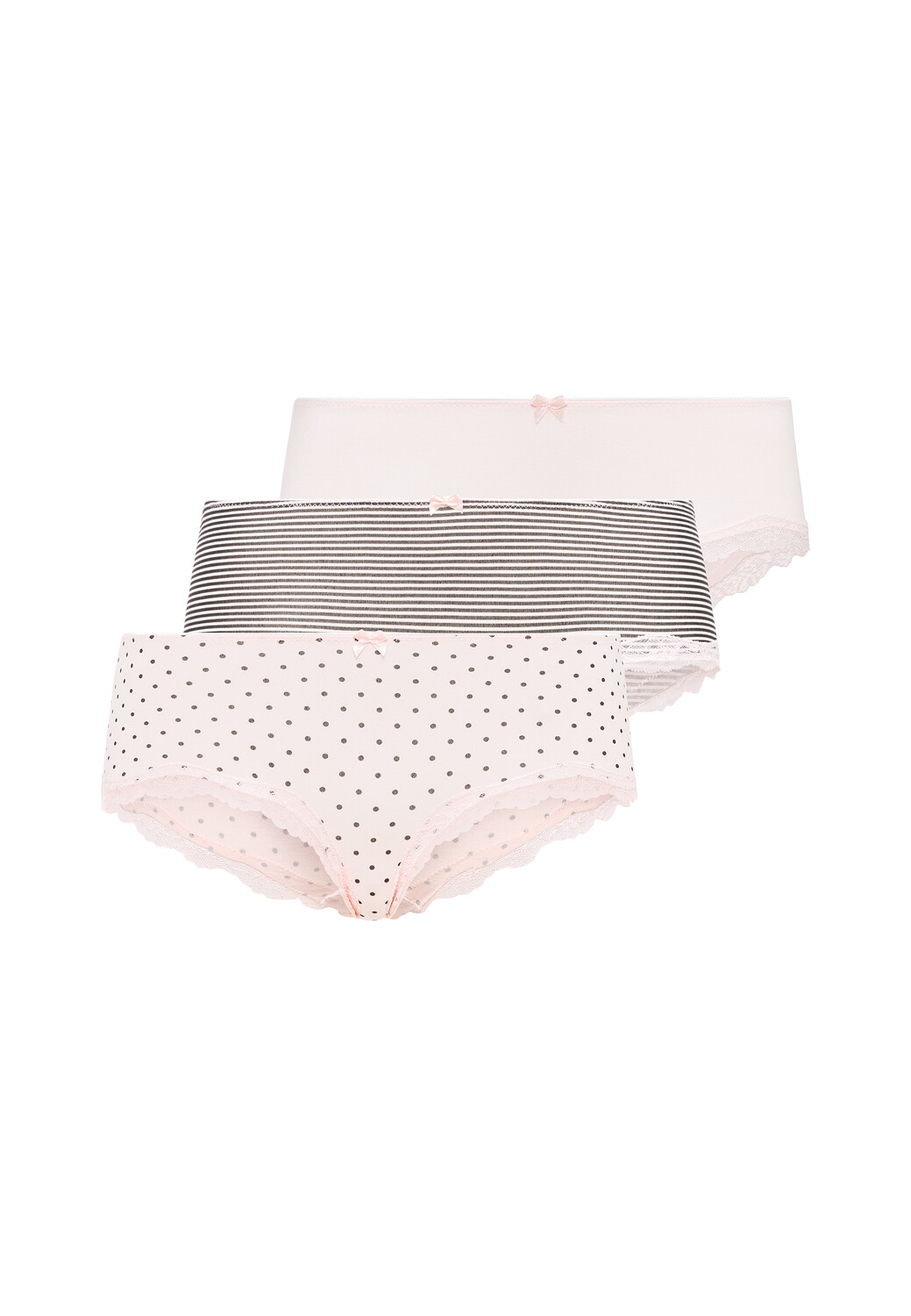 

Трусы LASCANA Panty, цвет rosa uni, gepunktet, gestreift