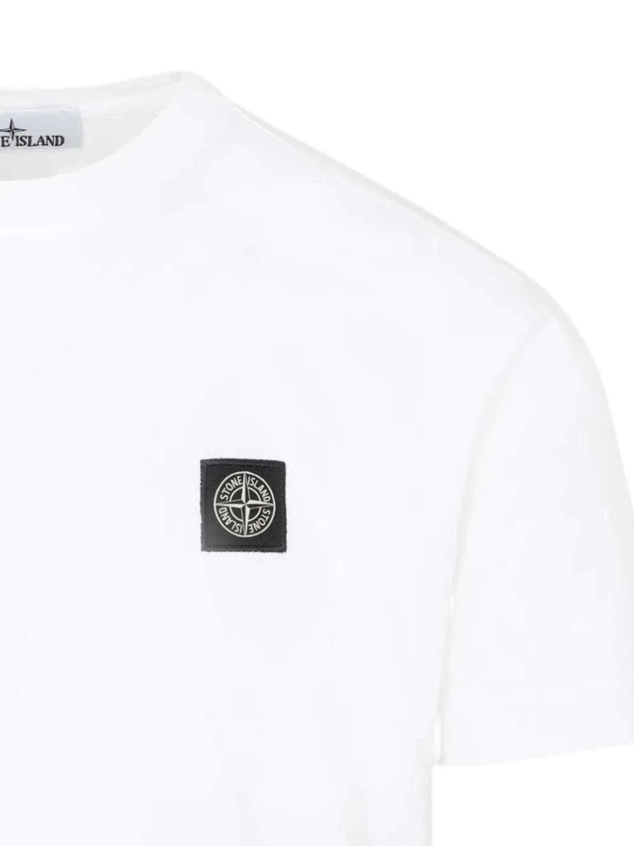 Футболка Stone Island Logo Patch, белый — фото 3