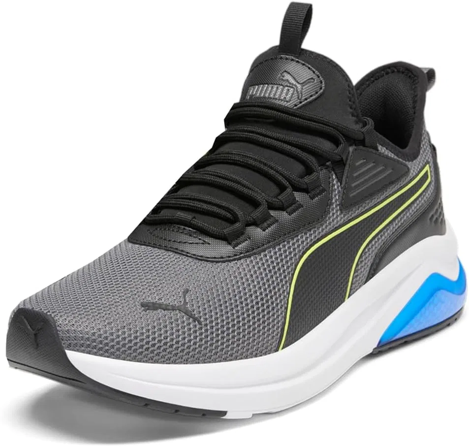 Мужские кроссовки PUMA Amplifier, Cool Dark Gray Electric Lime Black Team Royal Ah25 — фото 3