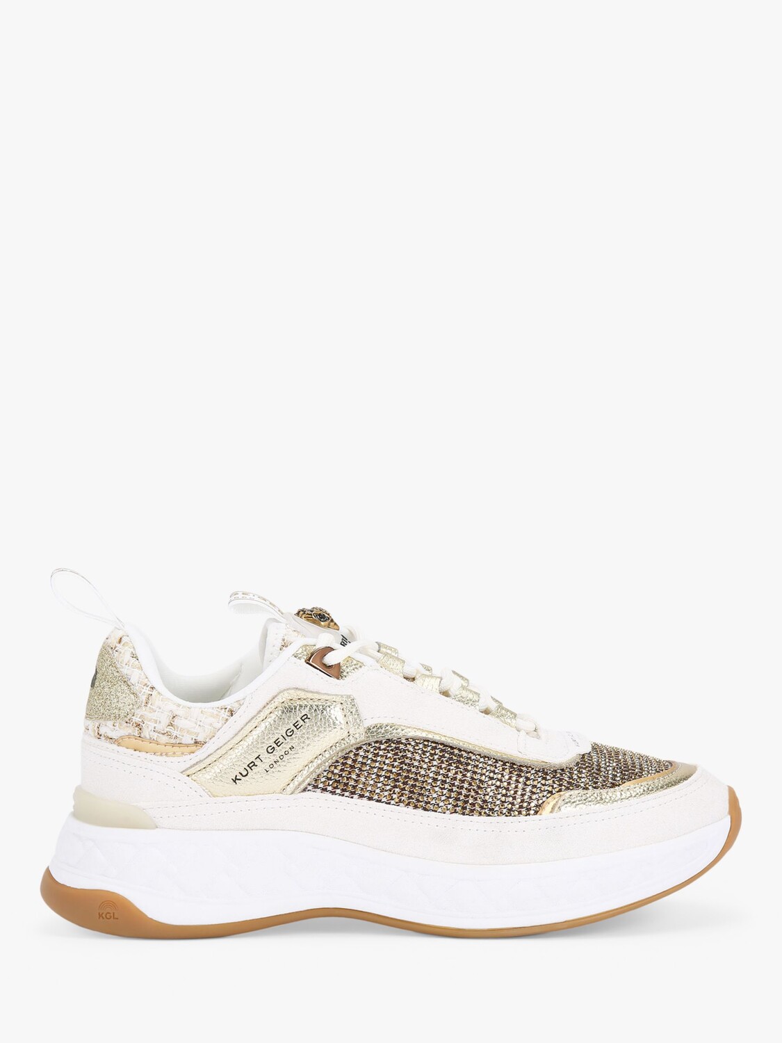 

Кроссовки Kurt Geiger London Kensington, бежевый/золотой