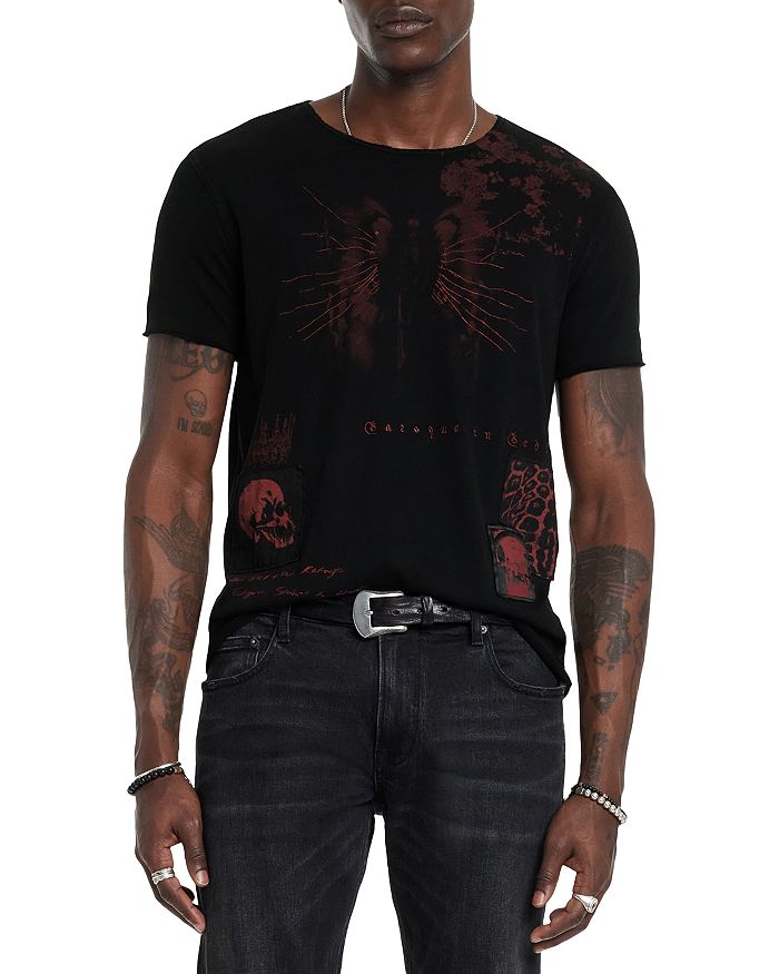 

Футболка Multi Media Raw Edge John Varvatos, черный