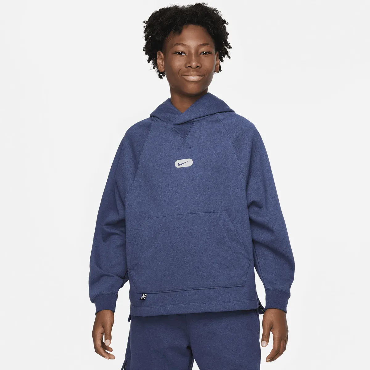 

Толстовка Nike с капюшоном "Dri-FIT Athletics Big Kids' (Boys') Fleece Training Hoodie", серый