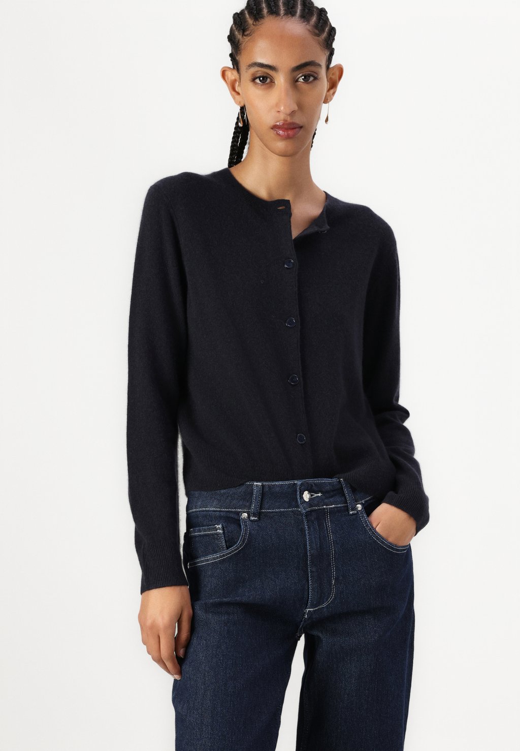 

Кардиган BOSTON CARDIGAN Samsøe Samsøe, темно-синий