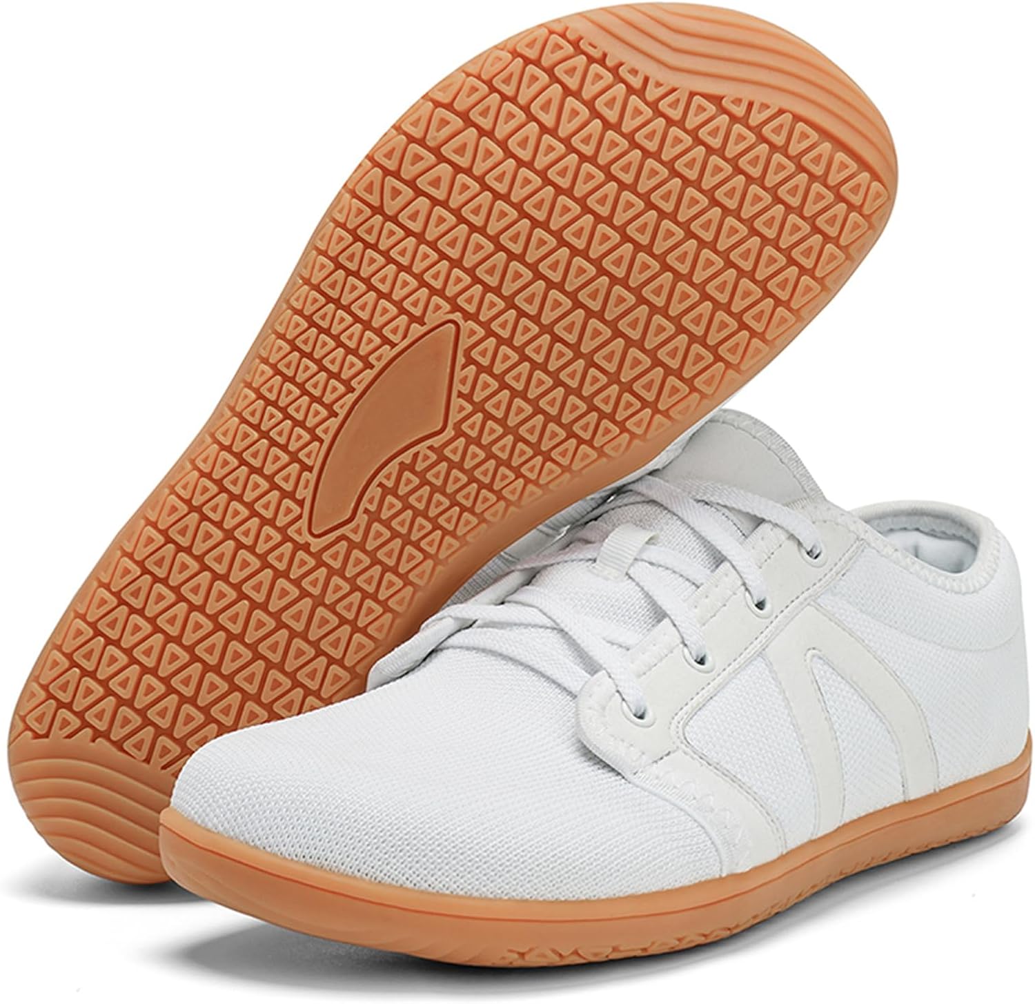 

Мужские широкие минималистичные кроссовки для ходьбы, Подошва с нулевым перепадом Medasain, белый