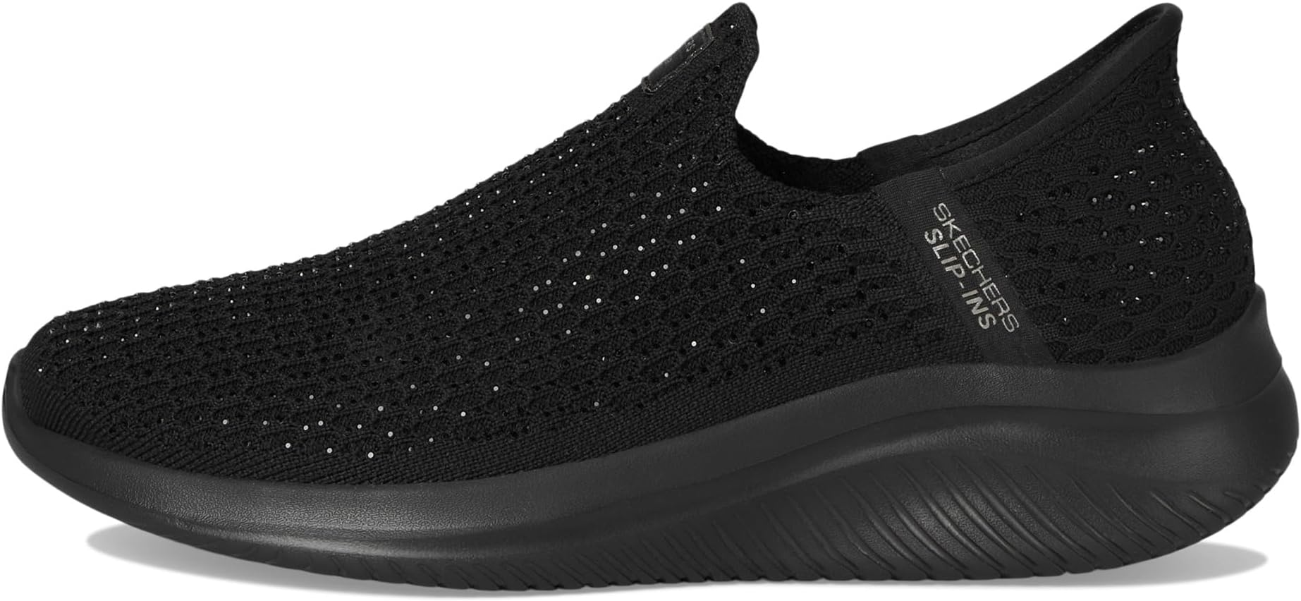 Кроссовки SKECHERS Martha Stewart Ultra Flex 3.0 - Dazzling Hands Free Slip-Ins, черный — фото 4