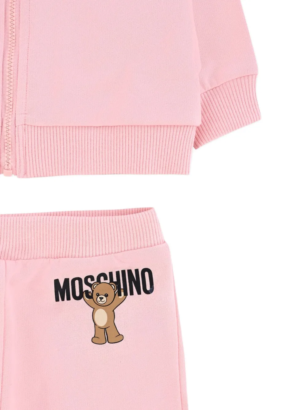 Спортивный костюм с принтом Teddy Bear Moschino Kids, розовый — фото 3