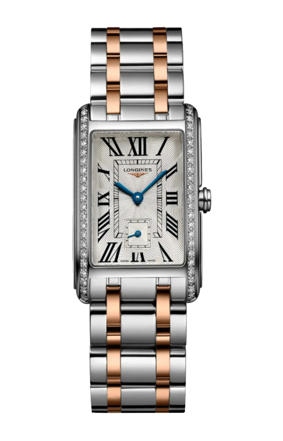 

Часы Longines Dolcevita с розовым золотом и бриллиантами 23,30 х 37 мм