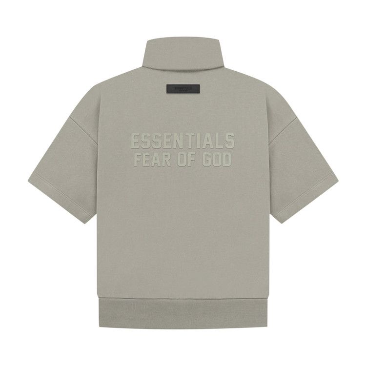 Толстовка Fear of God Essentials Kids Half Zip French Terry Mockneck, Seal — фото 2