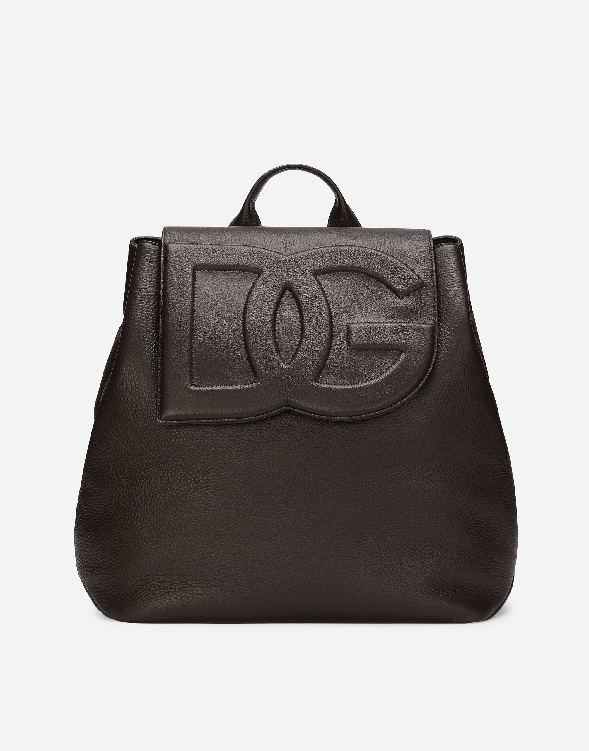 Рюкзак из оленьей кожи Dolce & Gabbana, коричневый
