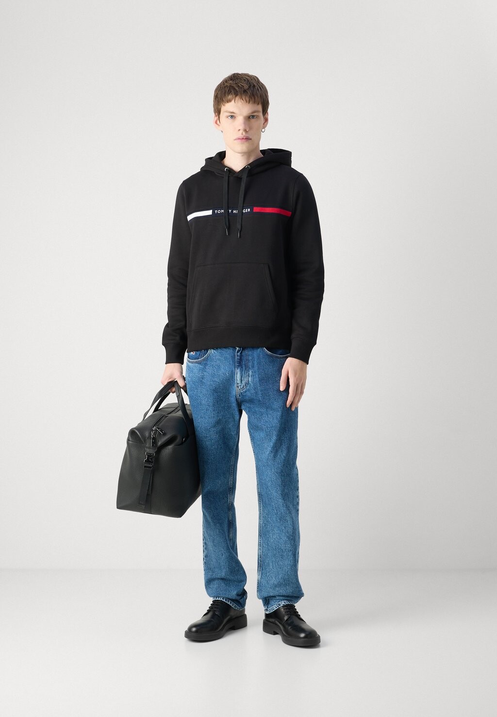 Толстовка с капюшоном CHEST INSERT HOODY Tommy Hilfiger, черный — фото 4