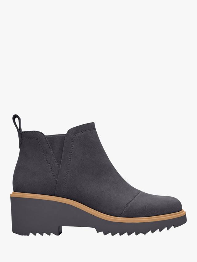 Кожаные ботинки Maude на платформе с берцами TOMS, Forged Iron