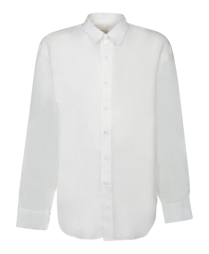 

Белая рубашка, классический воротник, застежка на пуговицы. Costumein, белый