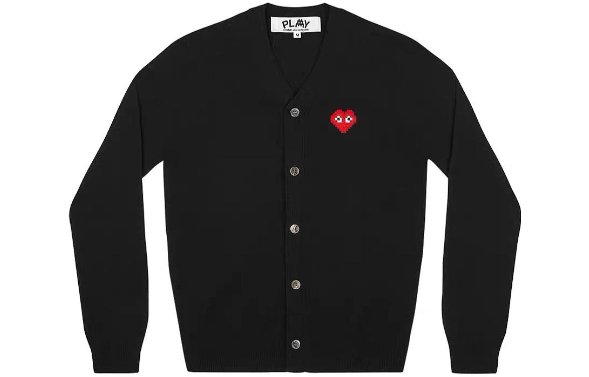 Кардиган COMME des GARCONS PLAY Cardigan Invader Emblem 'Black' AZ-N084-051-1, черный — фото 2