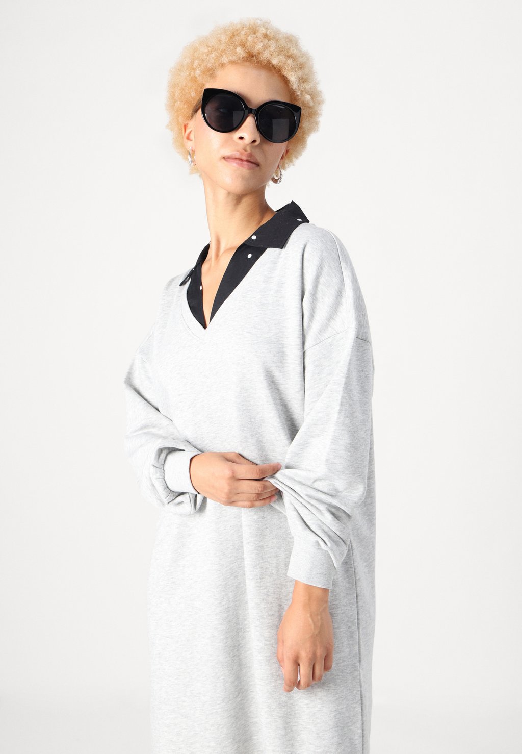 

Платье-рубашка ONLFEEL DRESS ONLY Petite, светло-серый