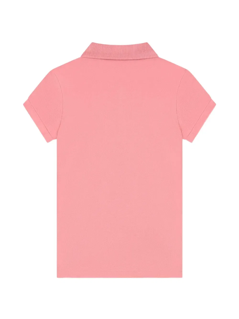Рубашка-поло с коротким рукавом на пуговицах Polo Ralph Lauren Kids, розовый — фото 2