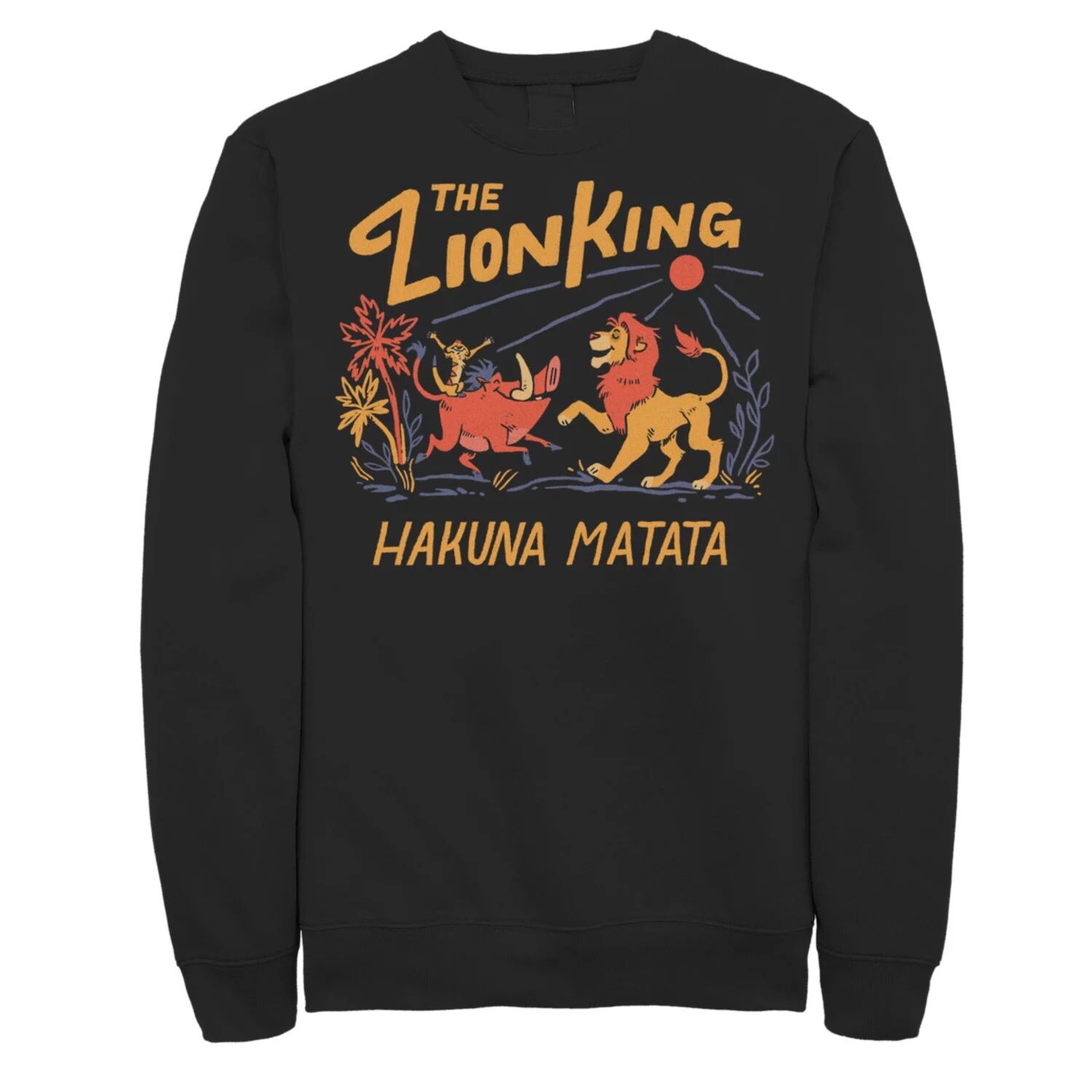 

Мужской свитшот с жирным текстом Disney The Lion King Hakuna Matata Licensed Character