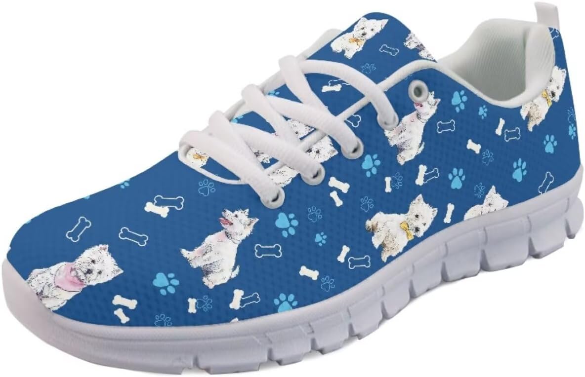 

Кроссовки Forchrinse для женщин и мужчин, дышащие, с сеткой, на шнуровке, для прогулок, бега и тенниса, Dog