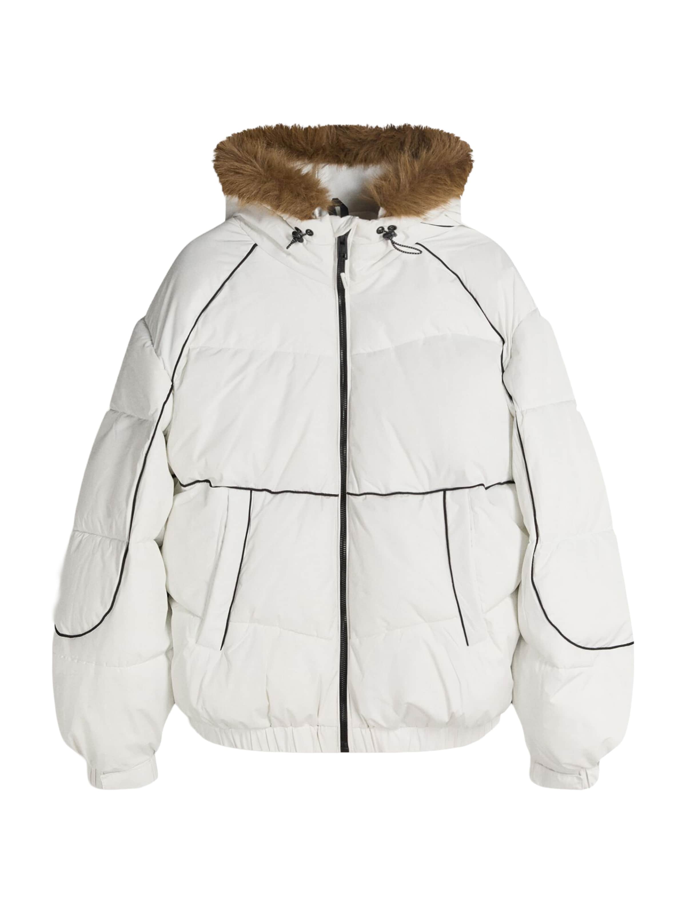 

Bershka Зимняя куртка в белом цвете