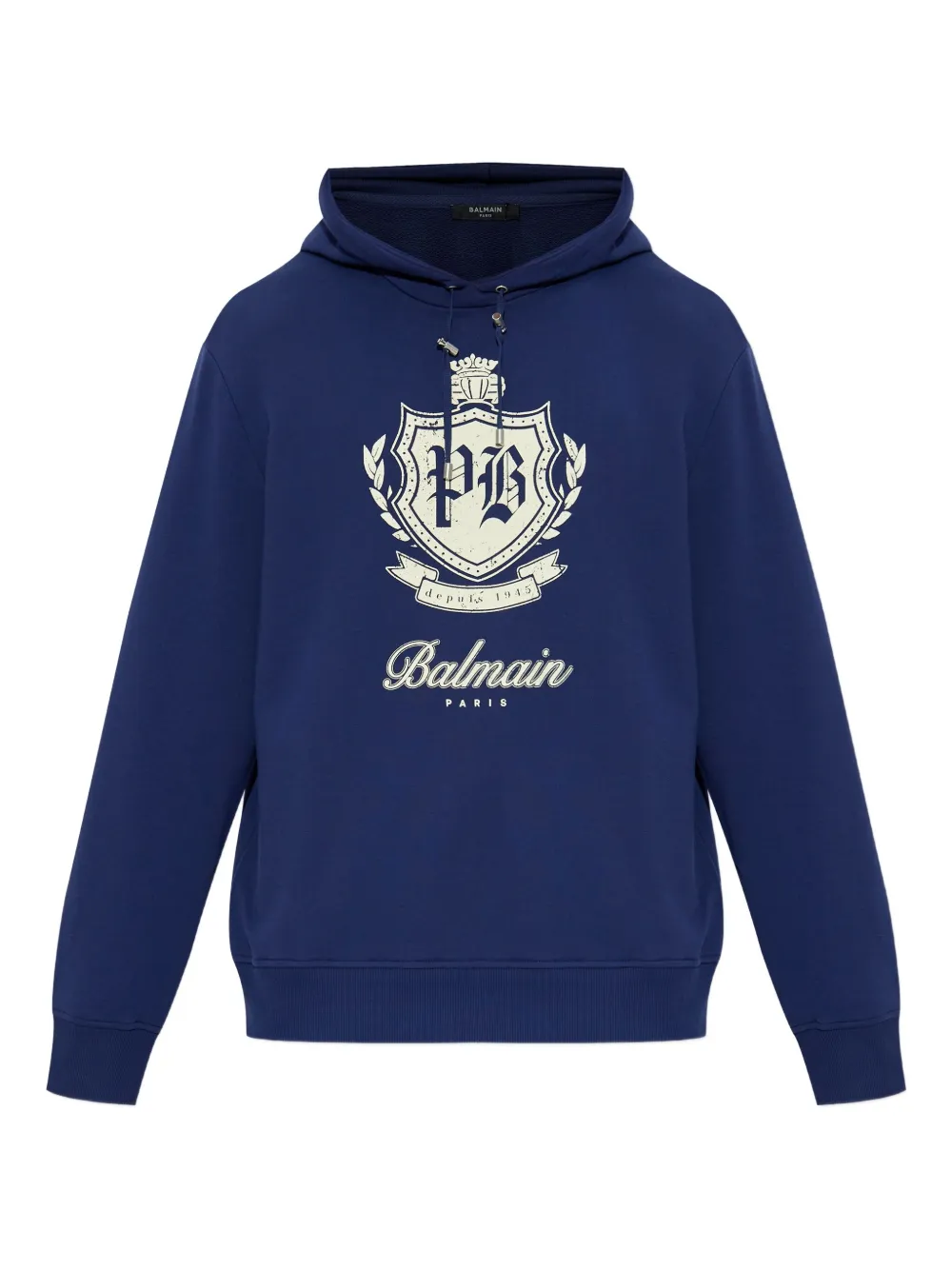 

Худи с эмблемой колледжа BALMAIN, синий