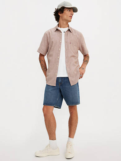 

468 Свободные мужские шорты 9 дюймов Levi's, цвет Picnic & Friends - Dark Wash