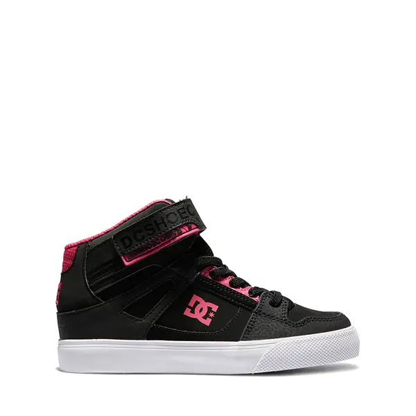 

Обувь для скейтбординга DC Pure Hi EV — Little Kid/Big Kid, черный/розовый