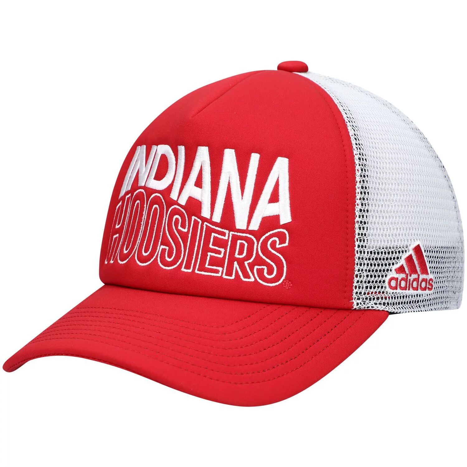 

Мужская кепка adidas Crimson/White Indiana Hoosiers Wave Foam Trucker Snapback Hat