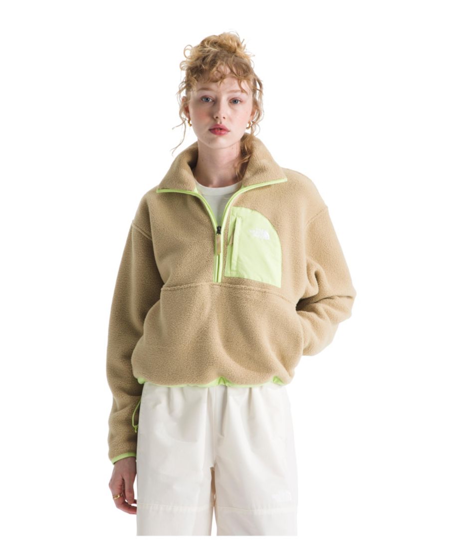 

Женская куртка Yumiori Off-Peak с половинной молнией The North Face, Khaki Stone/Astro Lime