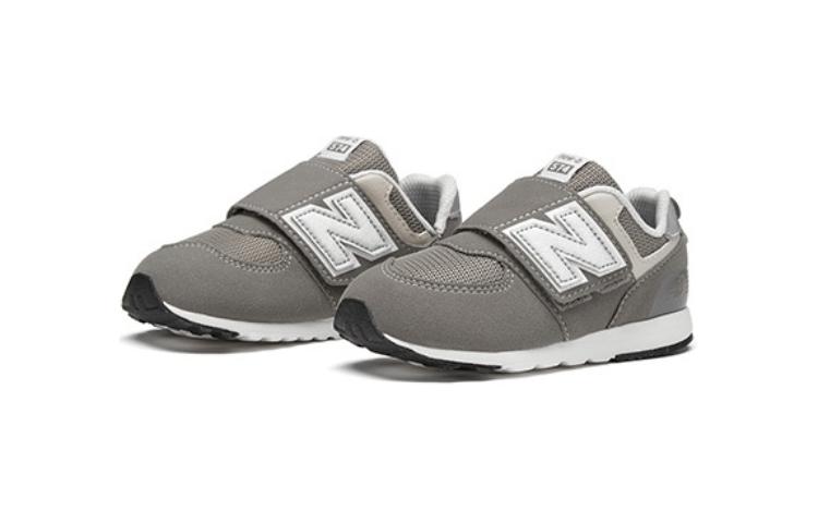Детские кроссовки New Balance 574 NEW-B Hook & Loop, серый/белый — фото 3