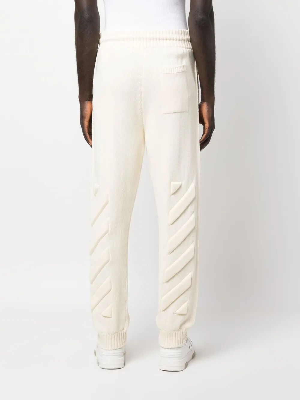 Спортивные брюки с полосками Diag OFF-WHITE, нейтральный — фото 4
