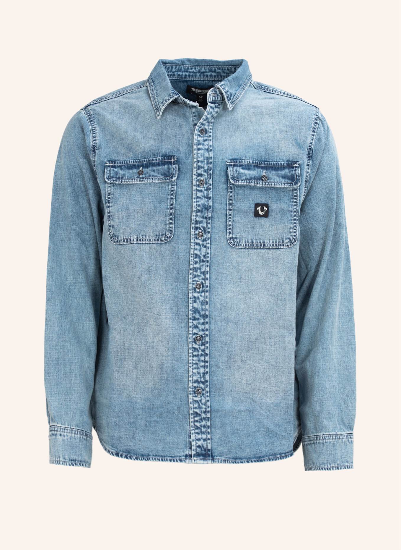 

Джинсовая рубашка True Religion, синий