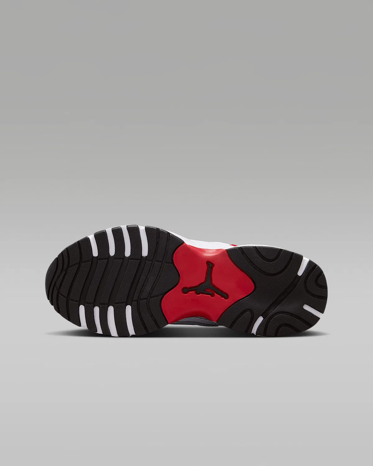 Кроссовки детские Jordan Trunner Flow, White/Gym Red/Metallic Silver/Black — фото 2