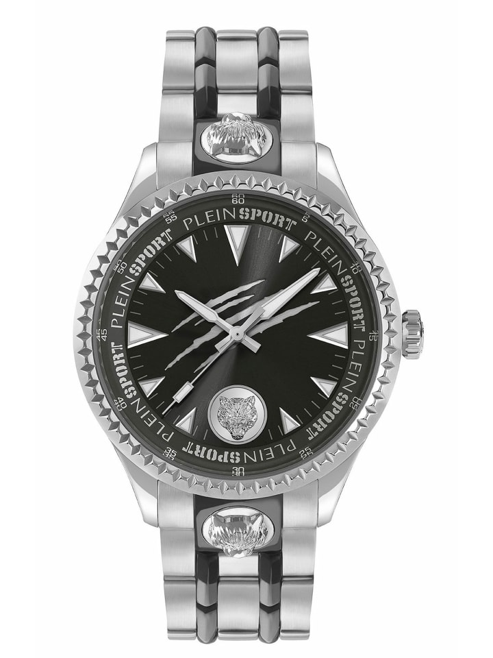 

Plein Sport Мужские аналоговые часы серебристого цвета