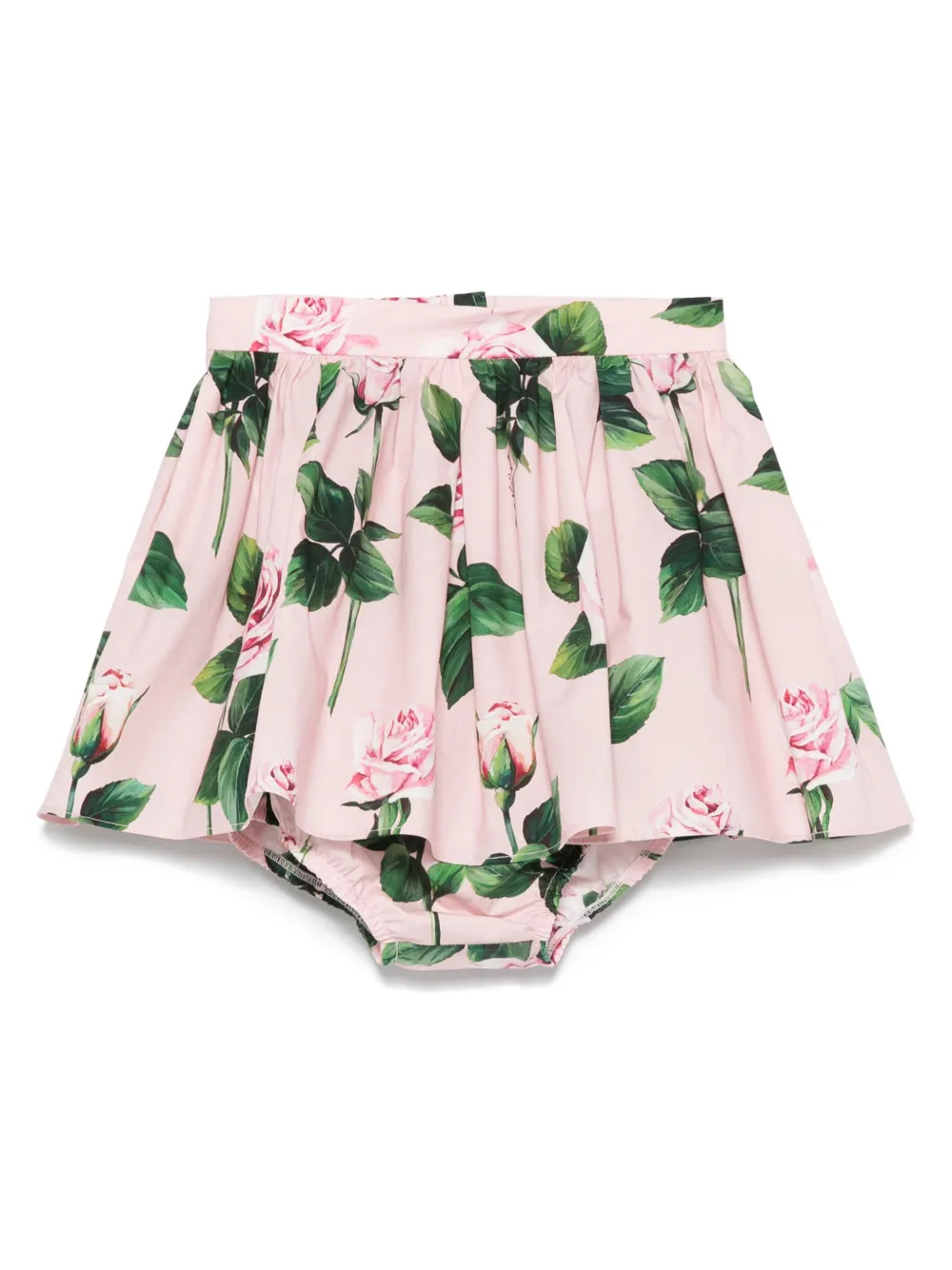 

Юбка с цветочным принтом Dolce & Gabbana Kids, розовый