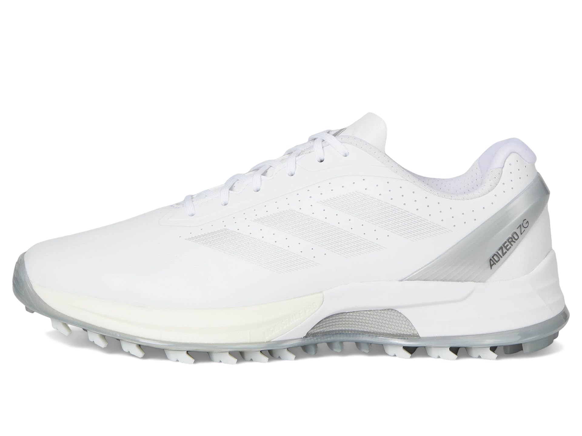 Кроссовки adidas Golf Adizero ZG Spikeless Golf Shoes, цвет Footwear White/Silver Metallic/Grey Two — фото 4