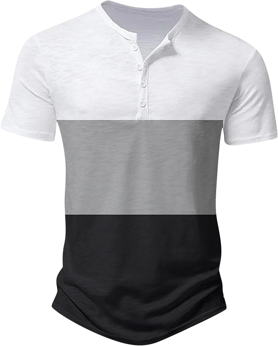 

Ymosrh мужская футболка хенли с цветными блоками, короткий рукав, размеры S-3XL