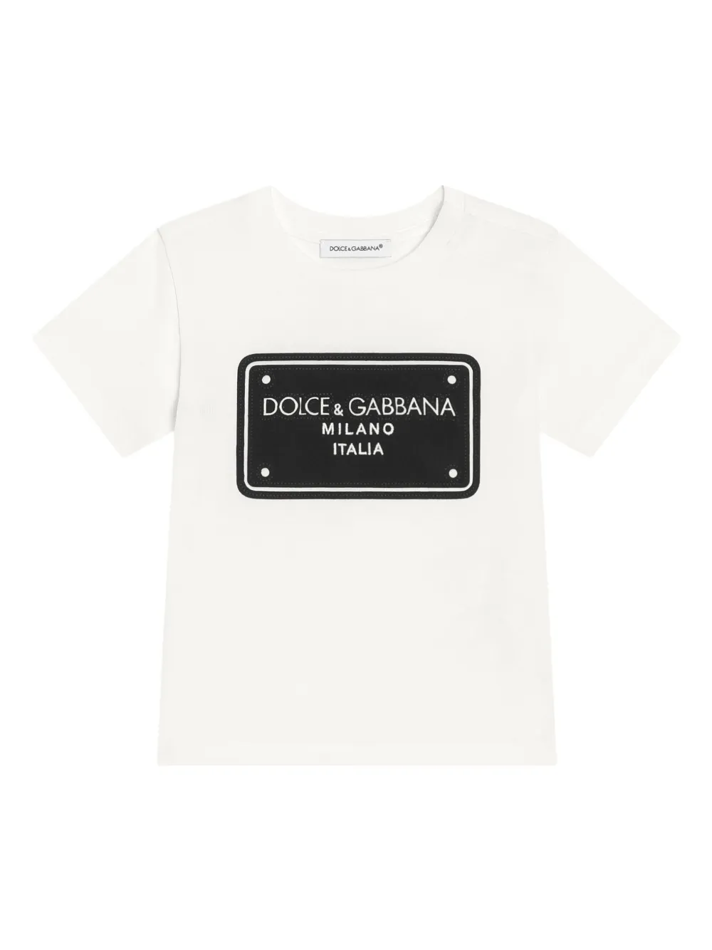 

Футболка с логотипом Dolce & Gabbana Kids, белый