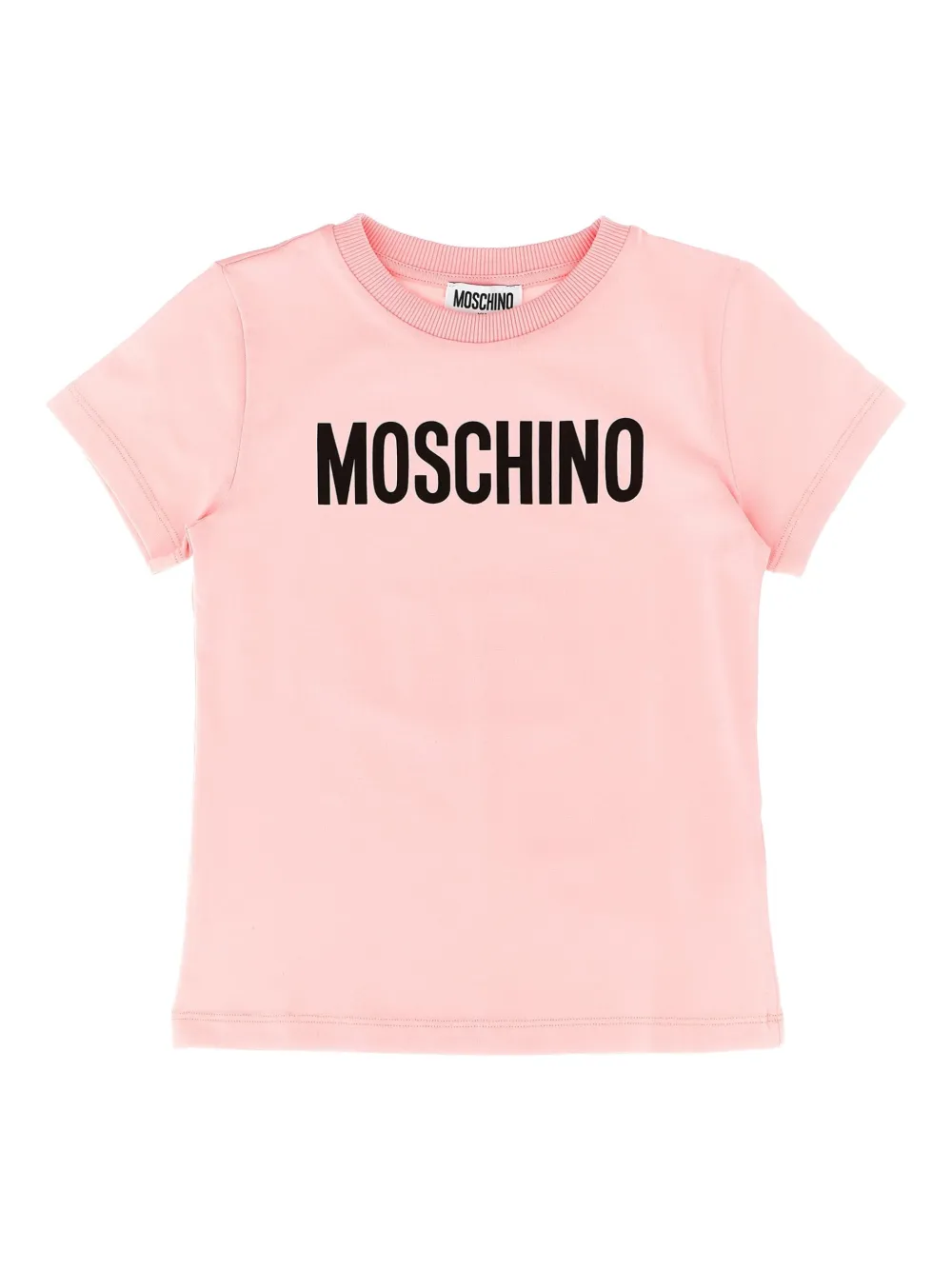 

Футболка с логотипом Moschino Kids, розовый