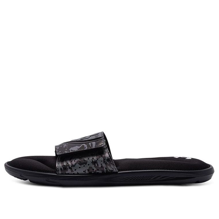 

Шлепанцы Under Armour Ignite 6 Graphic Strap 'Black Gray', черный